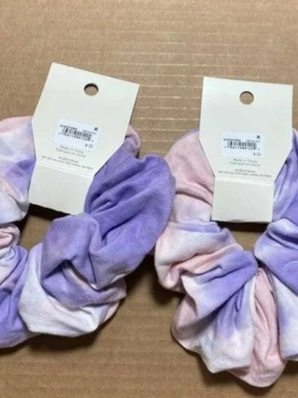 Tucker + Tate Girls Hair Accessories Scrunchies Purple Pink White Tie Dye